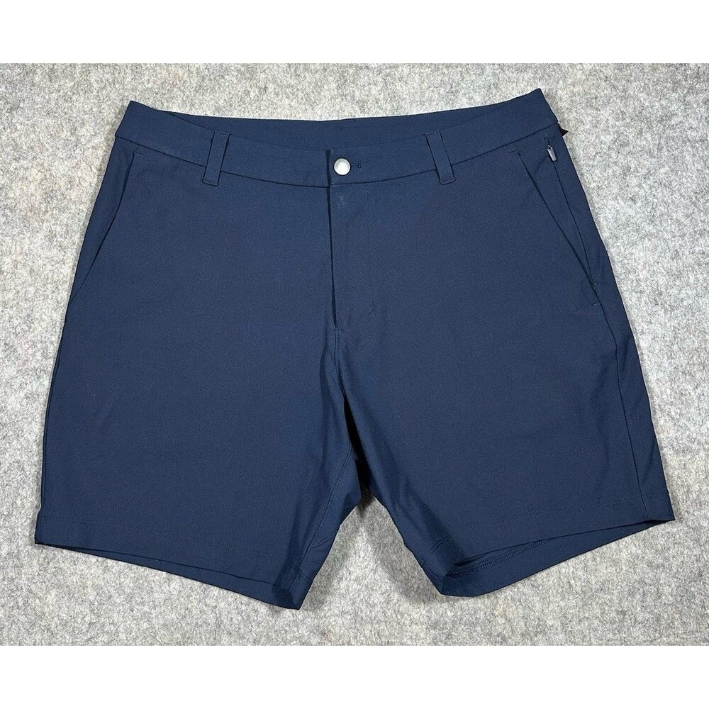 Lululemon Commission Classic Fit Shorts Men’s 33 Navy 7” Inseam Warpstreme